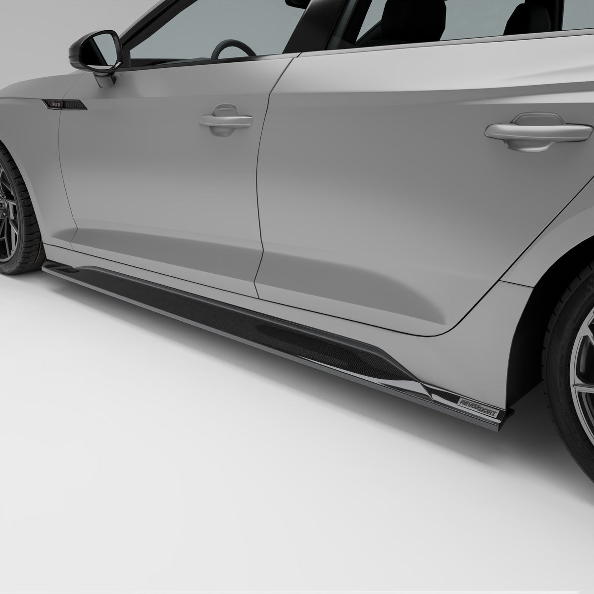REVOZPORT Audi RS5 Sportback B9.5 Carbon Fibre Side Skirts (2020-2024), image 2 - Premium Bespoke AutoWorks
