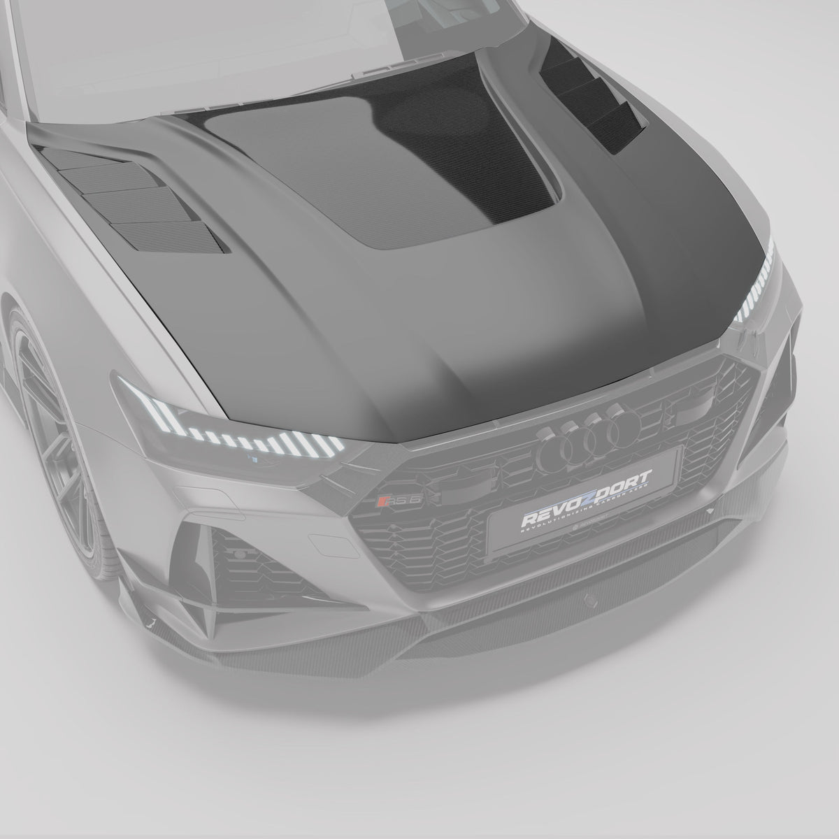 REVOZPORT Audi RS6 Avant C8 Carbon Fibre Bonnet (2020+) - Premium Bespoke AutoWorks