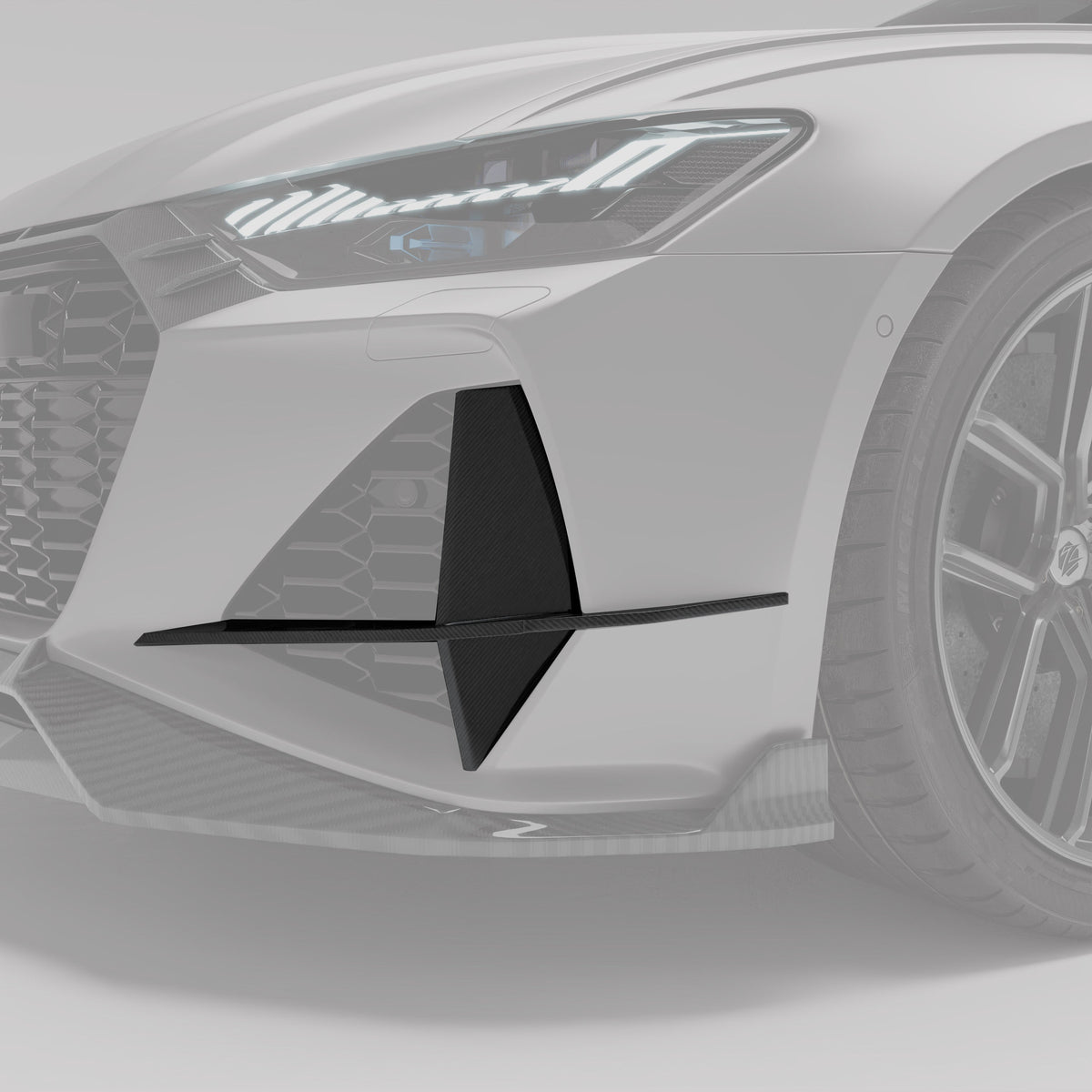 REVOZPORT Audi RS6 Avant C8 Carbon Fibre Canards (2020+) - Premium Bespoke AutoWorks