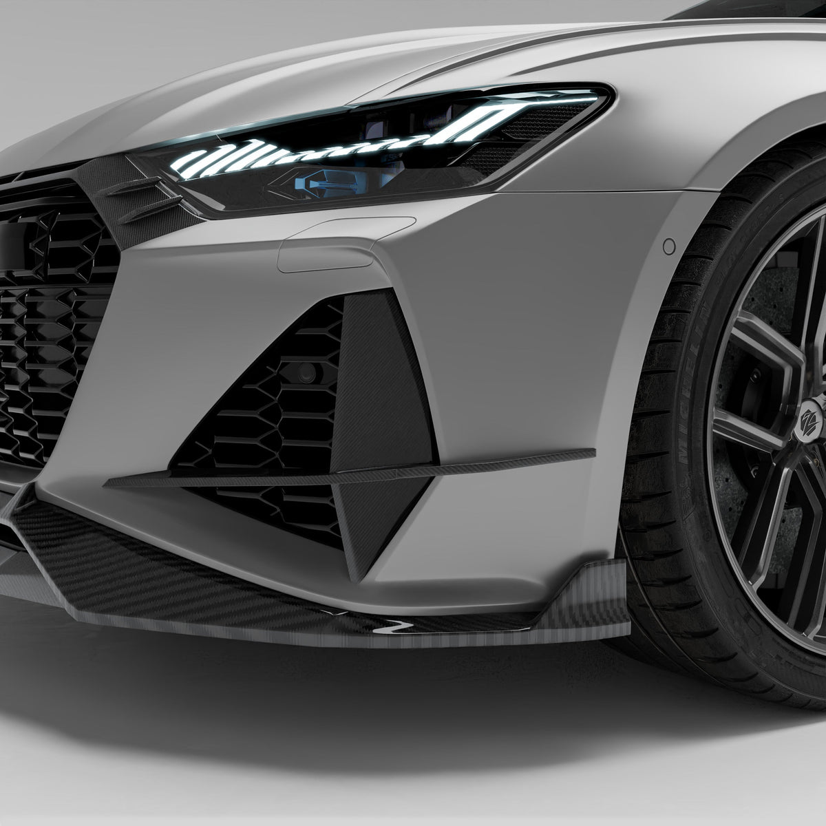 REVOZPORT Audi RS6 Avant C8 Carbon Fibre Canards (2020+), image 2 - Premium Bespoke AutoWorks