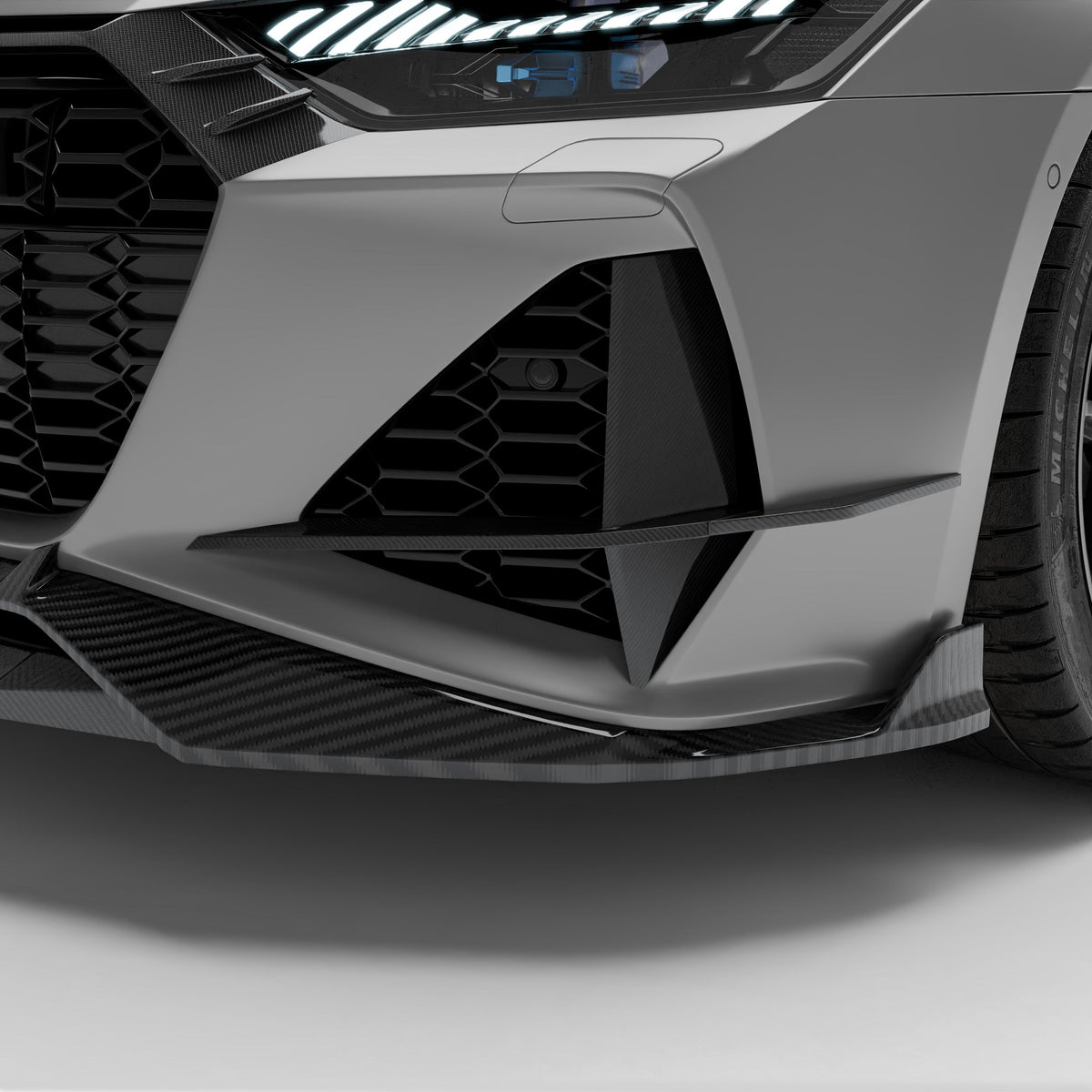 REVOZPORT Audi RS6 Avant C8 Carbon Fibre Canards (2020+), image 8 - Premium Bespoke AutoWorks