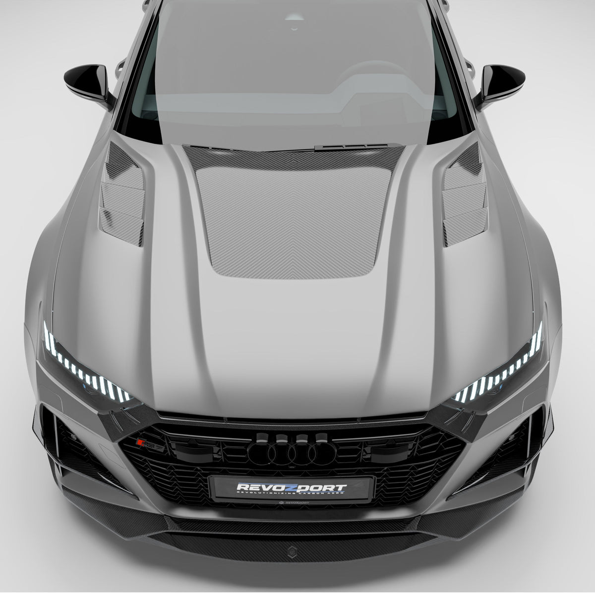 REVOZPORT Audi RS7 Sportback C8 Carbon Fibre Bonnet (2020+), image 7 - Premium Bespoke AutoWorks