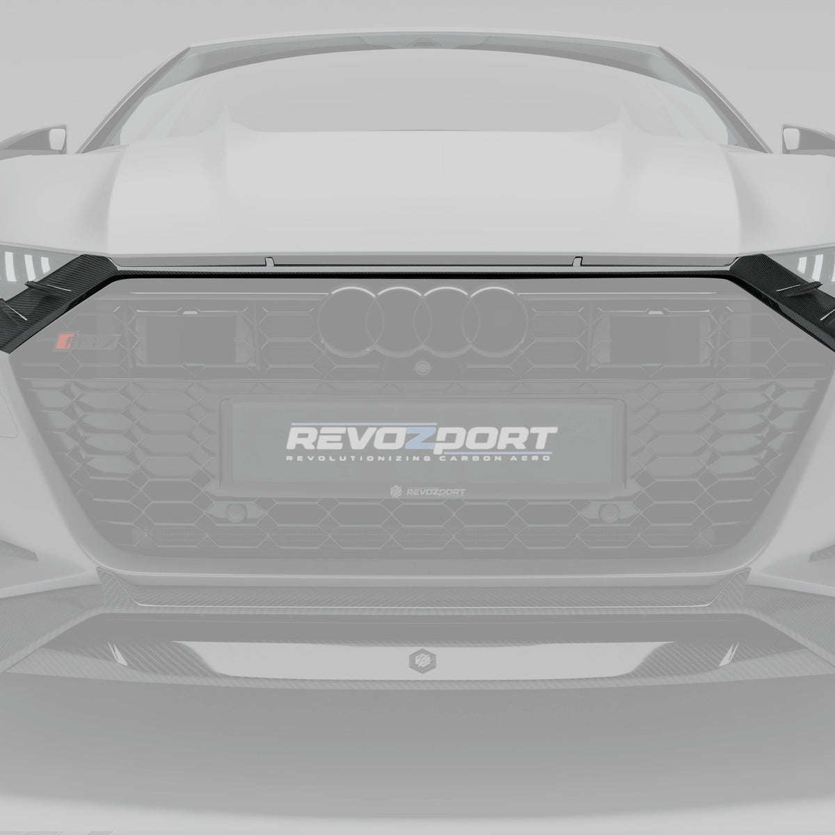 REVOZPORT Audi RS7 Sportback C8 Carbon Fibre Front Grille (2020+) - Premium Bespoke AutoWorks
