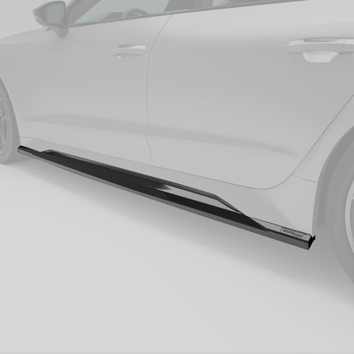 REVOZPORT Audi RS7 Sportback C8 Carbon Fibre Side Skirts (2020+) - Premium Bespoke AutoWorks