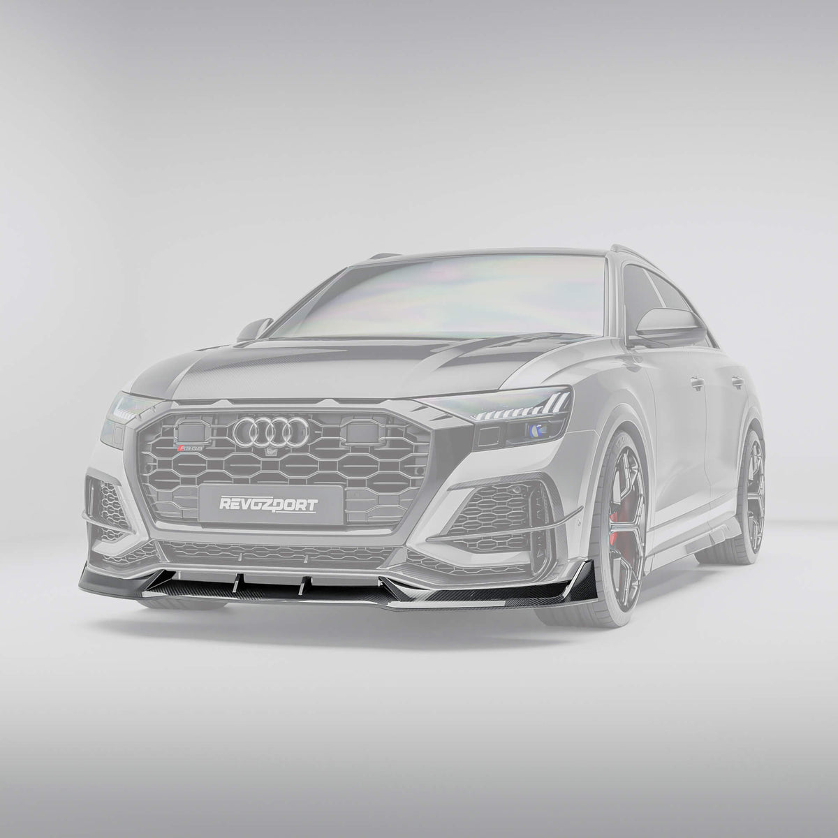 REVOZPORT Audi RSQ8 Pre-LCI Carbon Fibre Front Lip (2020-2024) - Premium Bespoke AutoWorks