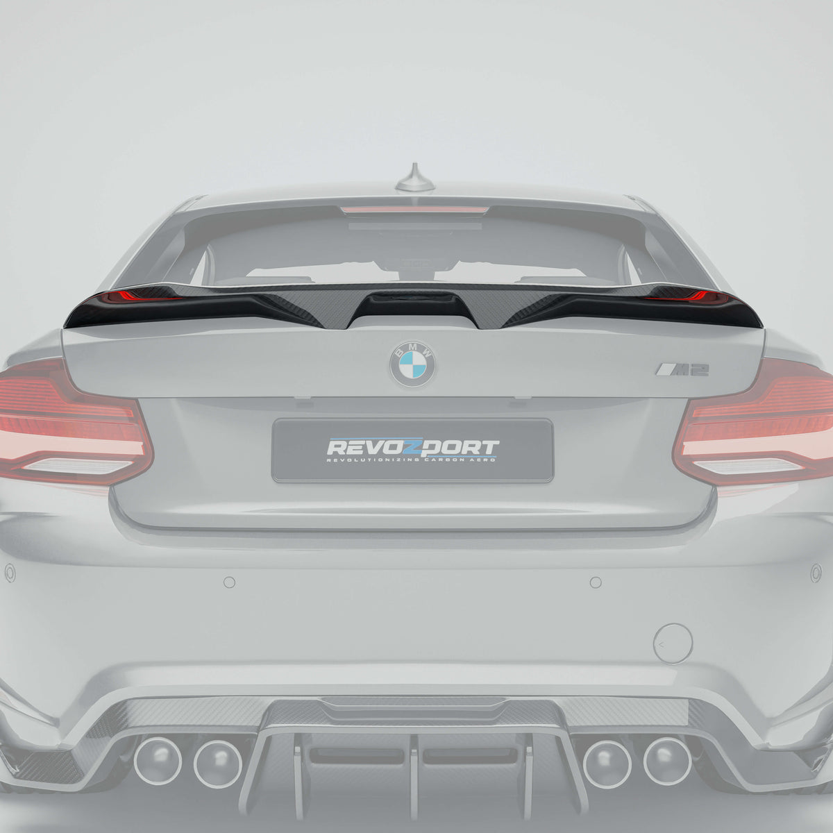 REVOZPORT BMW M2 F87 Carbon Fibre Boot Spoiler (2016-2018) - Premium Bespoke AutoWorks