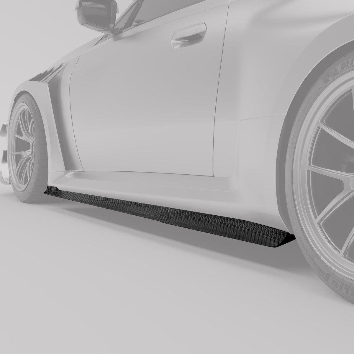REVOZPORT BMW M2 G87 Carbon Fibre Aero Side Skirts (2023+), image 2 - Premium Bespoke AutoWorks