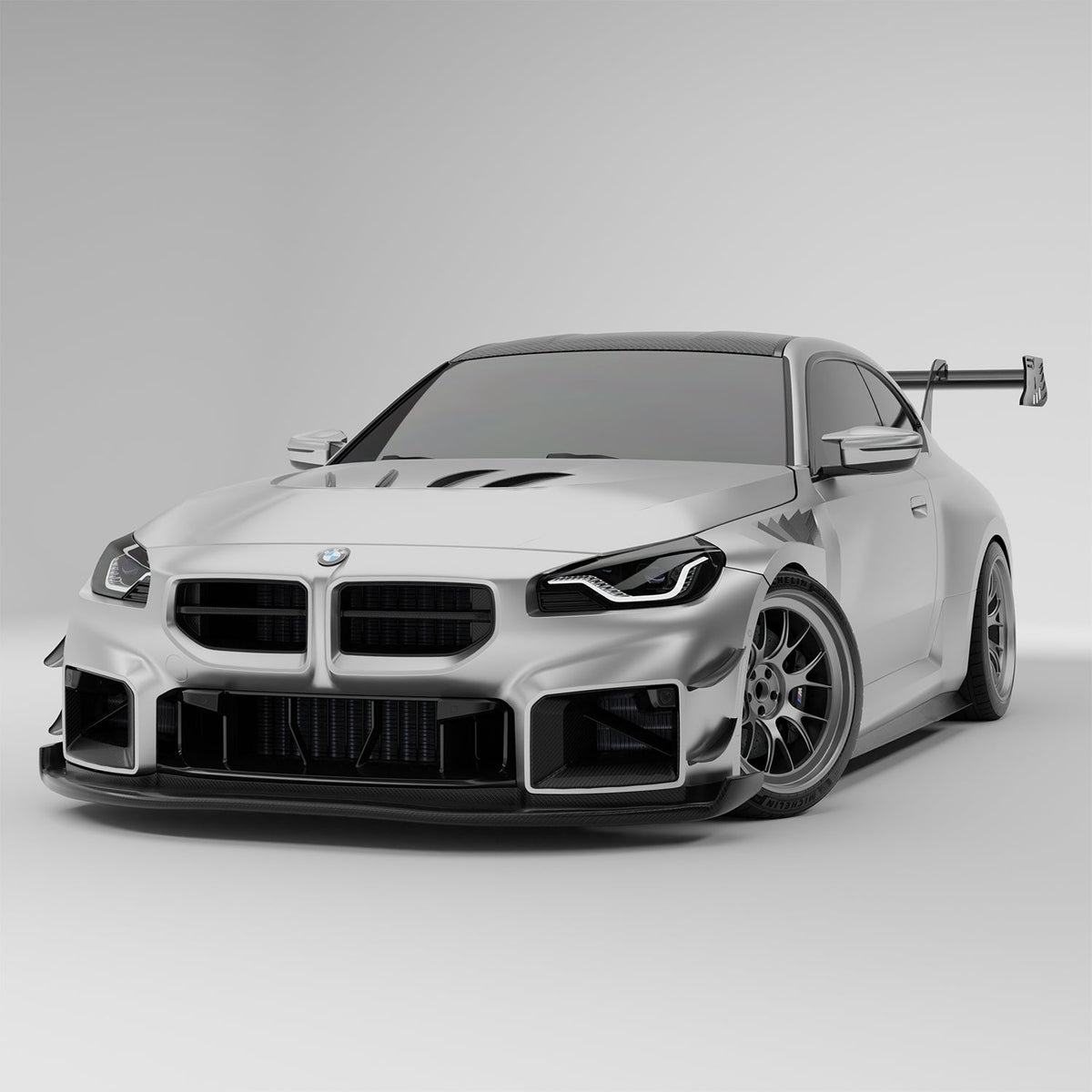 REVOZPORT BMW M2 G87 Carbon Fibre Aero Splitter and Air Dam (2023+) - Premium Bespoke AutoWorks
