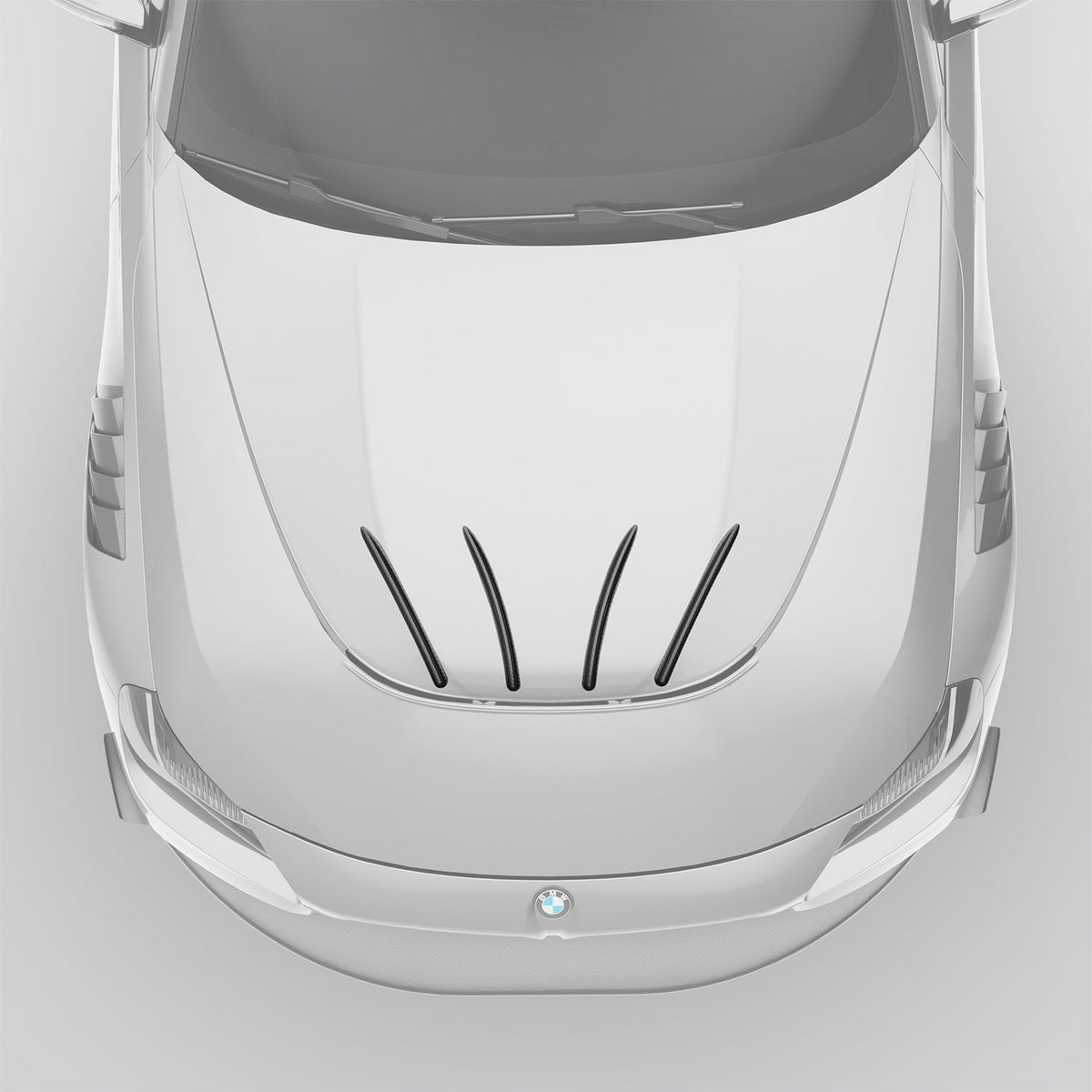 REVOZPORT BMW M2 G87 Carbon Fibre Race Bonnet Strakes (2023+), image 2 - Premium Bespoke AutoWorks