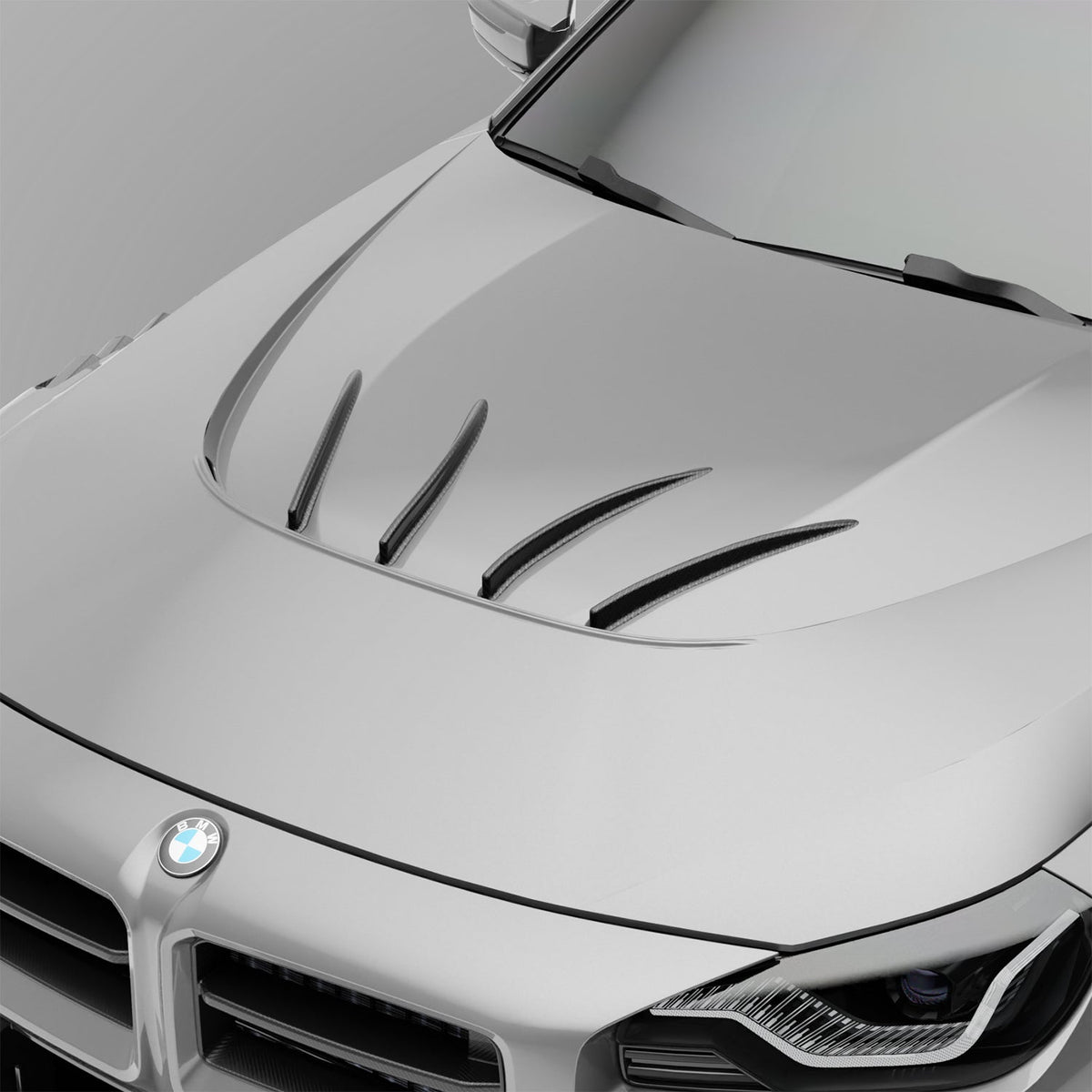 REVOZPORT BMW M2 G87 Carbon Fibre Race Bonnet Strakes (2023+), image 9 - Premium Bespoke AutoWorks