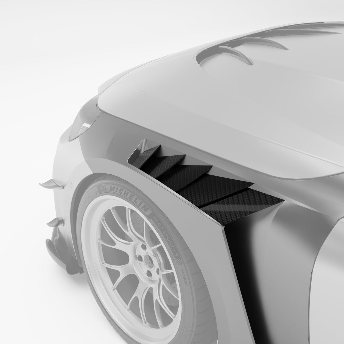 REVOZPORT BMW M2 G87 Carbon Fibre Race Front Fenders (2023+), image 2 - Premium Bespoke AutoWorks