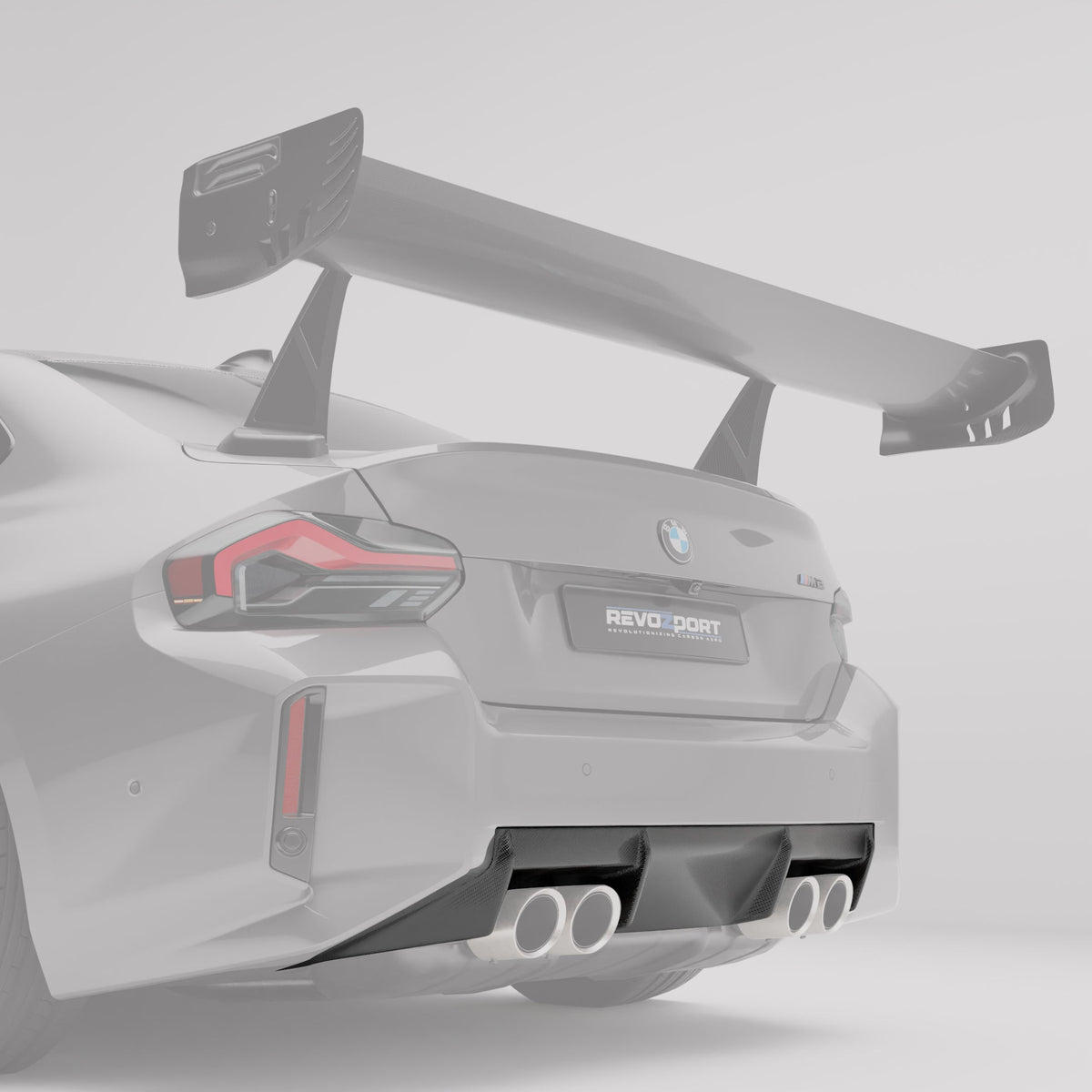 REVOZPORT BMW M2 G87 Carbon Fibre Replacement Rear Diffuser (2023+), image 2 - Premium Bespoke AutoWorks