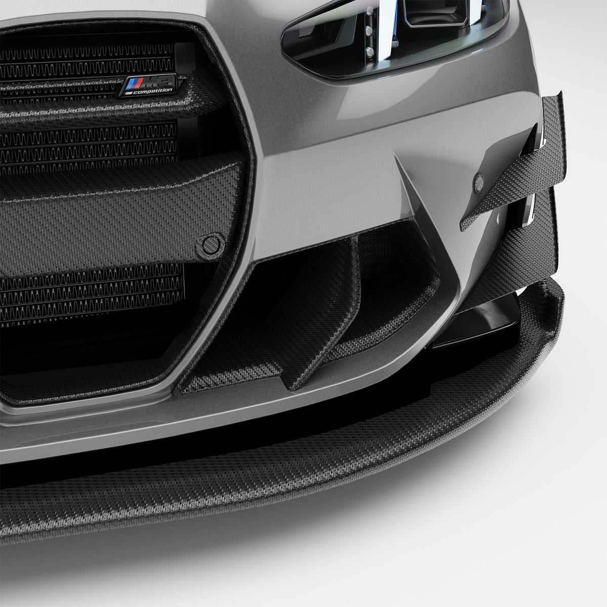REVOZPORT BMW M3 G80 Carbon Fibre Aero Front Bumper Inlets (2021+), image 9 - Premium Bespoke AutoWorks