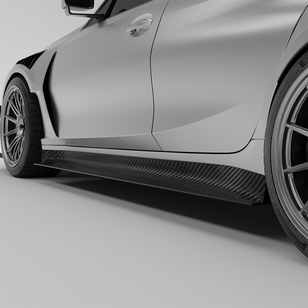 REVOZPORT BMW M3 G80 Carbon Fibre Aero Side Skirts (2021+), image 9 - Premium Bespoke AutoWorks
