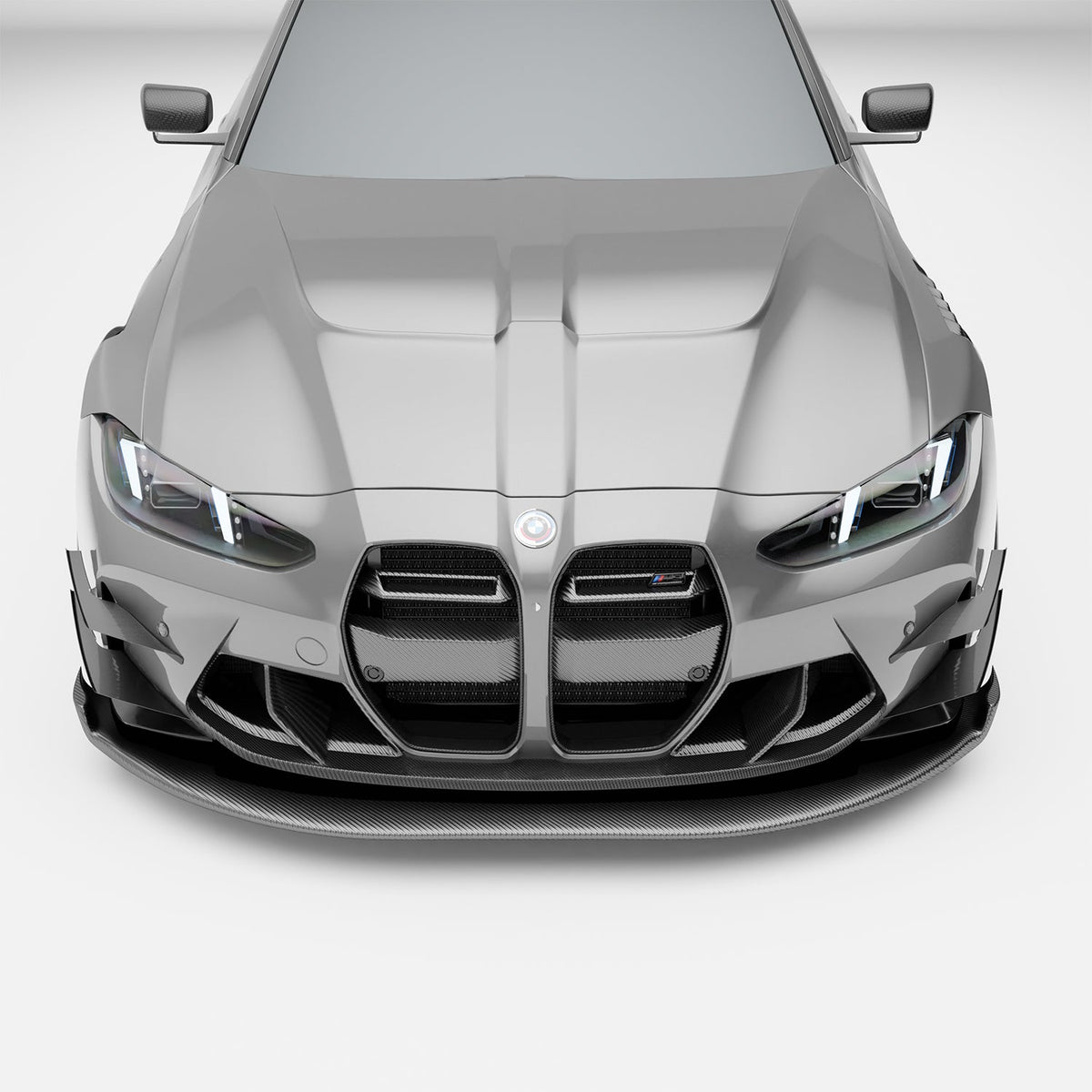 REVOZPORT BMW M3 G80 Carbon Fibre Aero Splitter and Air Dam (2021+) - Premium Bespoke AutoWorks