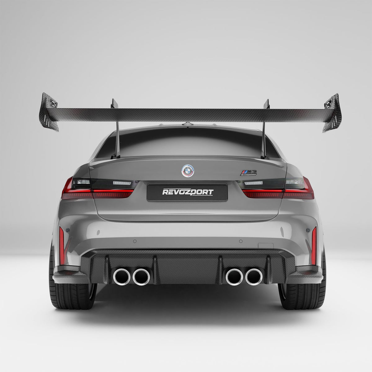 REVOZPORT BMW M3 G80 Carbon Fibre Rear Wing (2021+) - Premium Bespoke AutoWorks