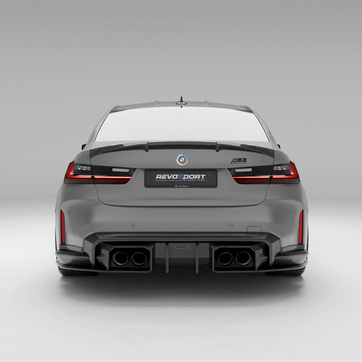 REVOZPORT BMW M3 G80 Stainless Steel Exhaust Tips (2021+), image 8 - Premium Bespoke AutoWorks