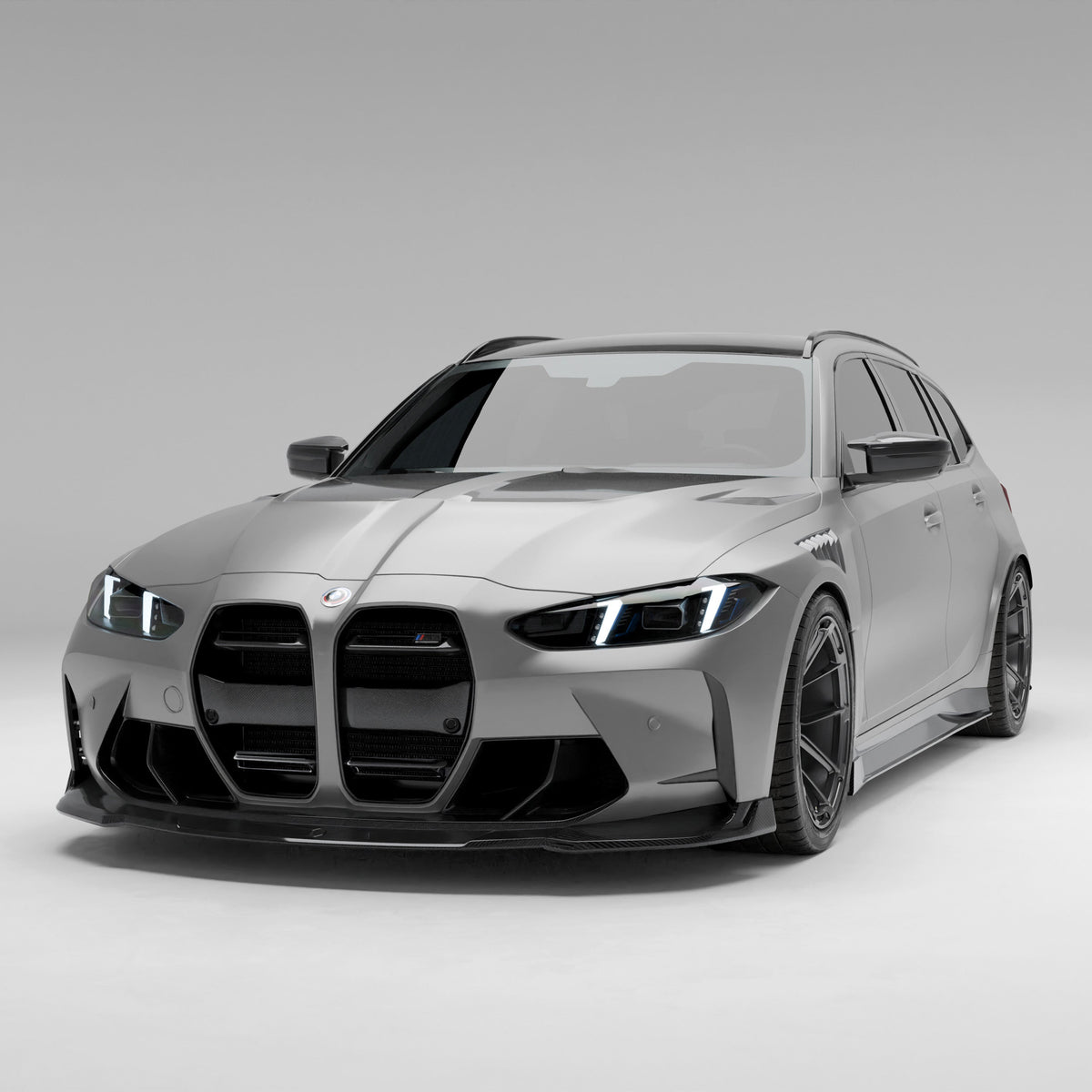 REVOZPORT BMW M3 Touring G81 Carbon Fibre Front Bumper Canards (2022+), image 2 - Premium Bespoke AutoWorks
