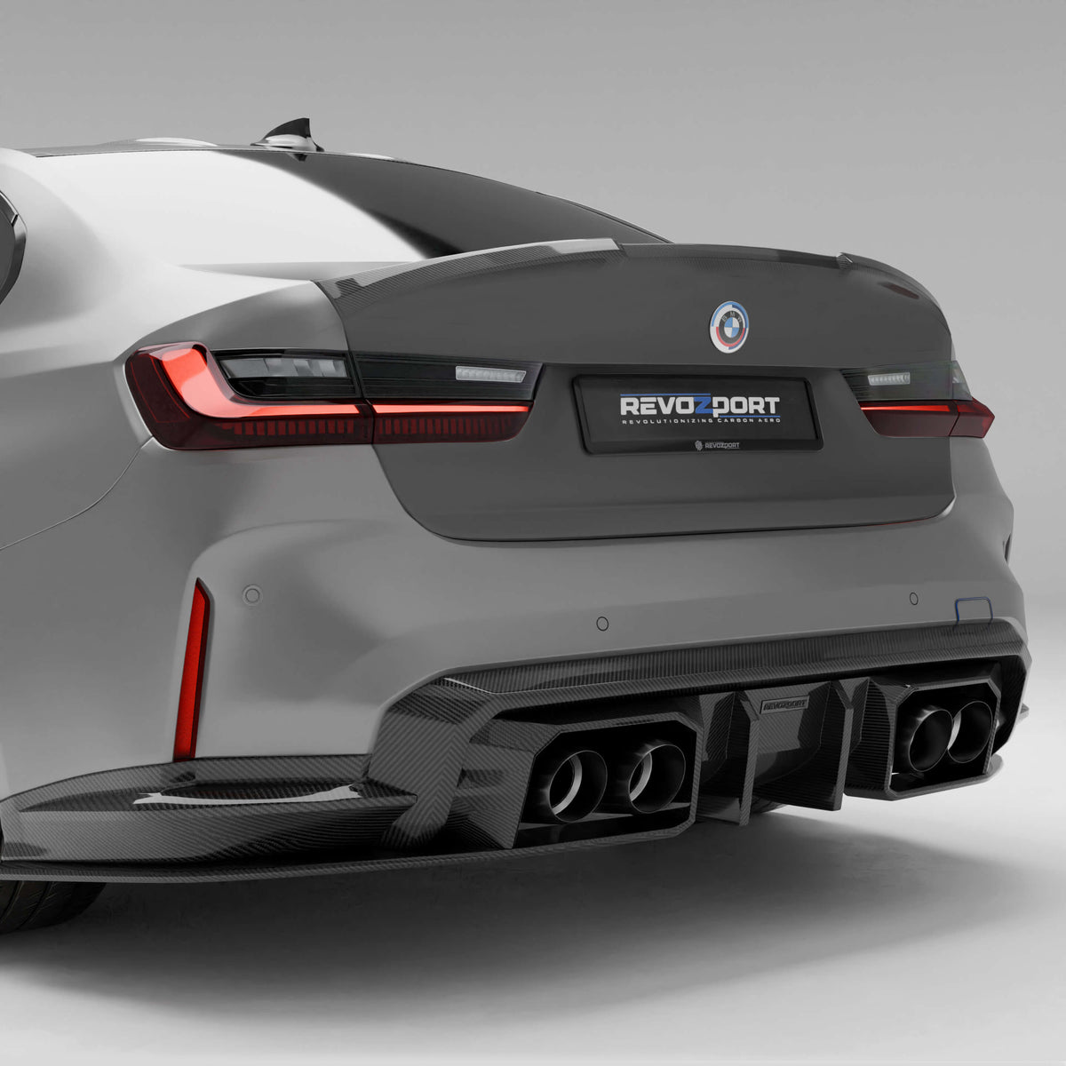 REVOZPORT BMW M3 Touring G81 Stainless Steel Exhaust Tips (2022+), image 3 - Premium Bespoke AutoWorks