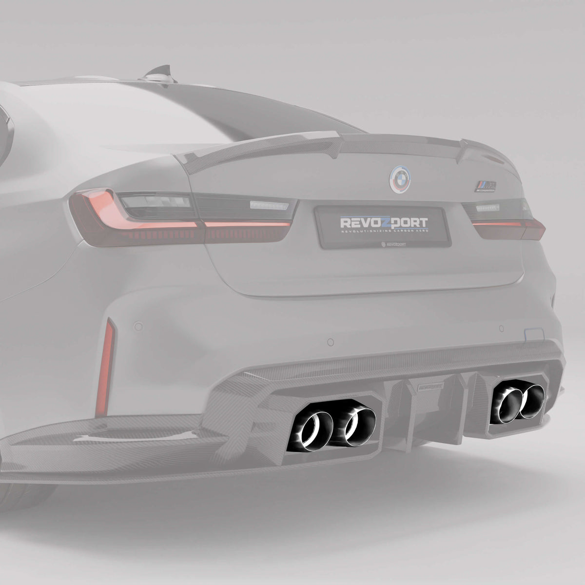 REVOZPORT BMW M3 Touring G81 Stainless Steel Exhaust Tips (2022+), image 4 - Premium Bespoke AutoWorks