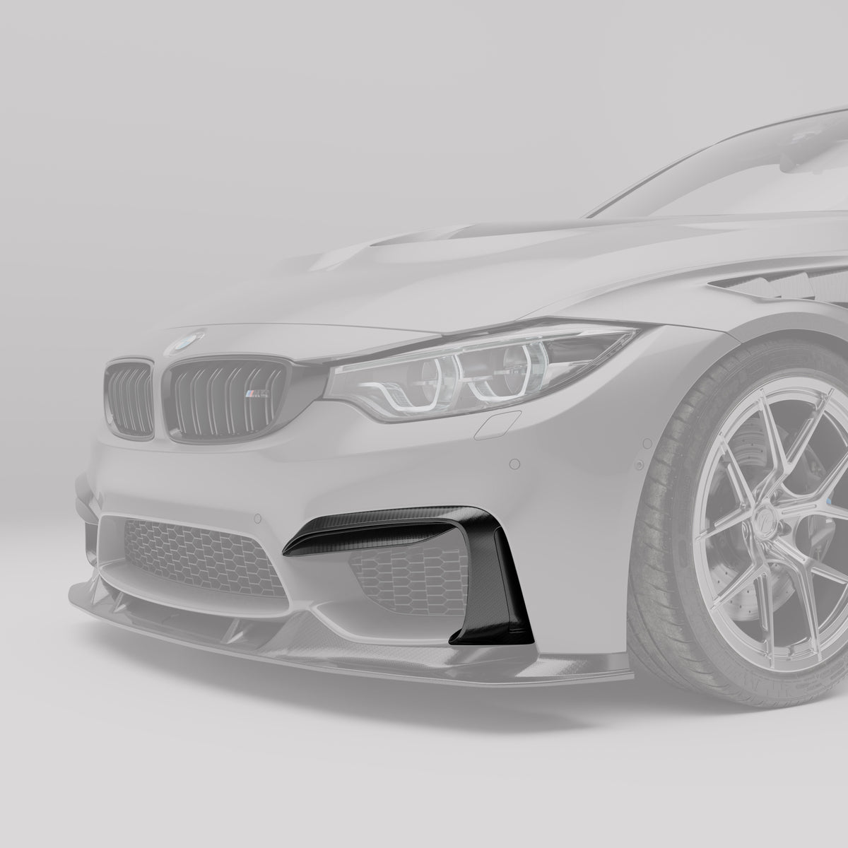 REVOZPORT BMW M4 F82 Carbon Fibre Front Canards (2014-2020) - Premium Bespoke AutoWorks