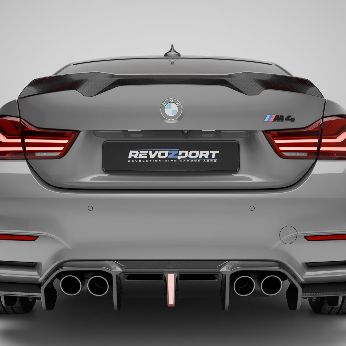 REVOZPORT BMW M4 F82 Carbon Fibre Rear Spoiler (2014-2020), image 2 - Premium Bespoke AutoWorks