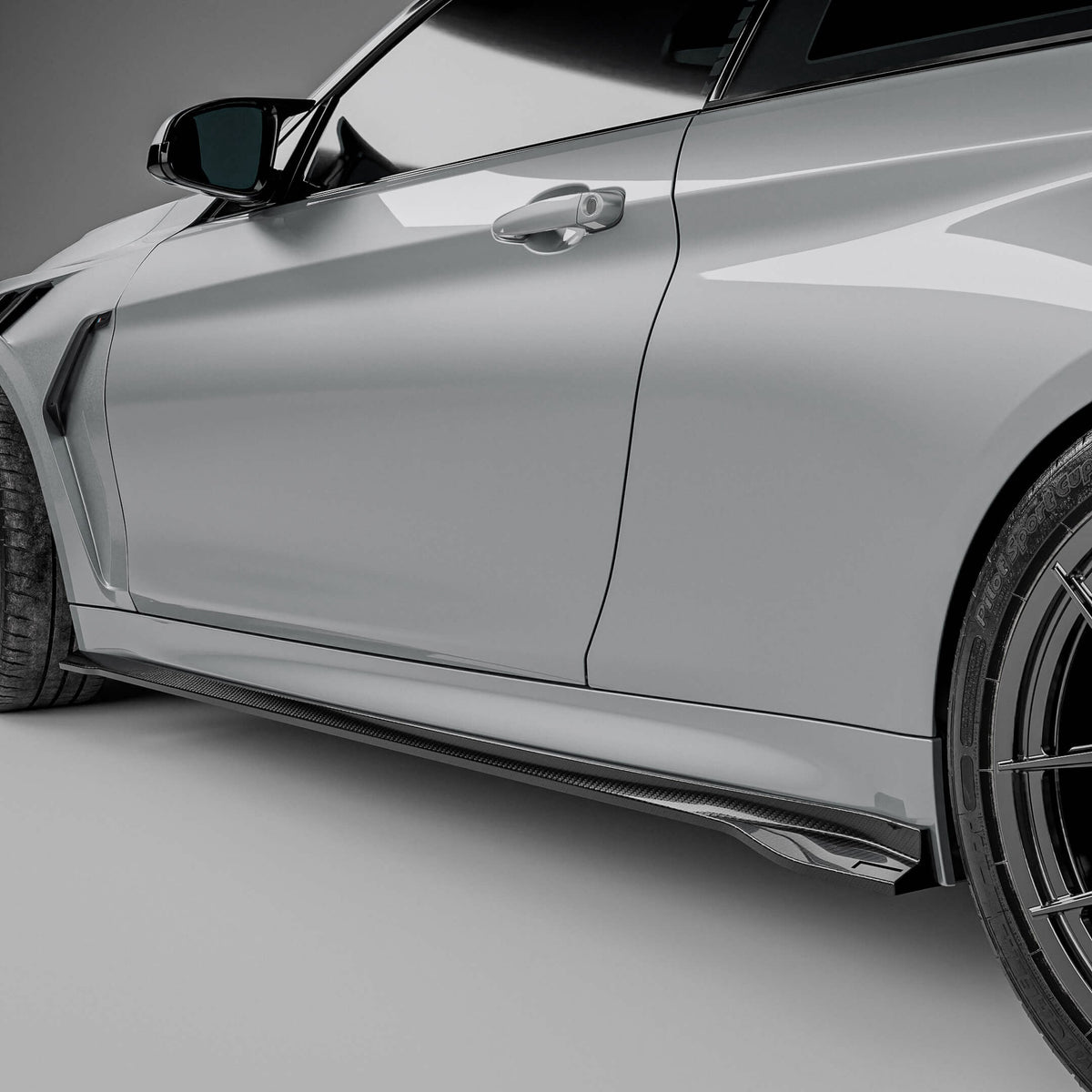 REVOZPORT BMW M4 F82 Carbon Fibre Side Skirts (2014-2020), image 2 - Premium Bespoke AutoWorks