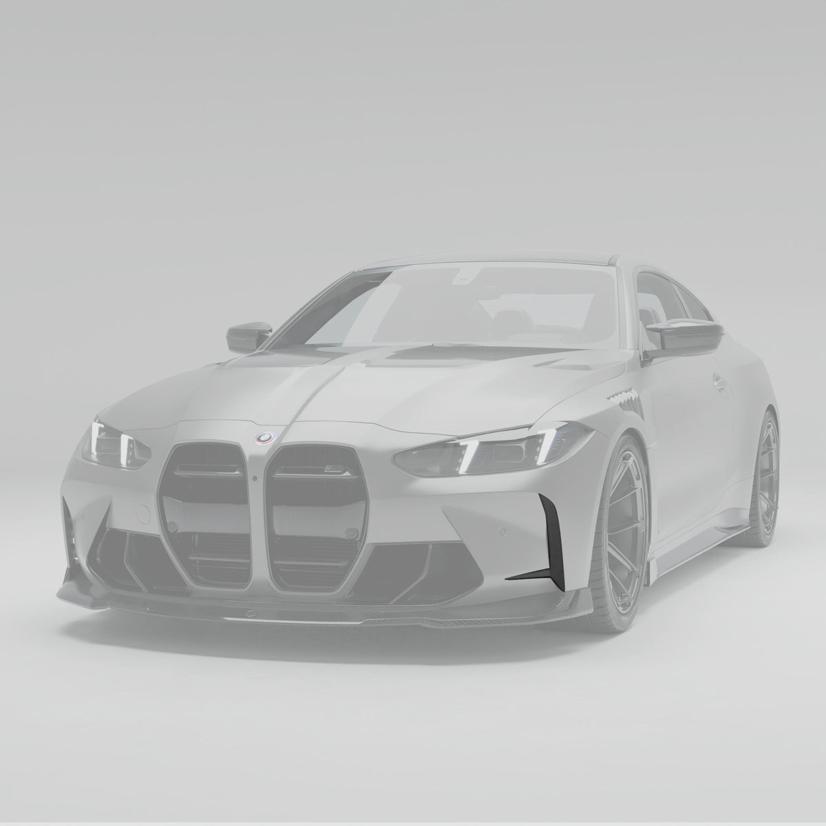 REVOZPORT BMW M4 G82 Carbon Fibre Front Bumper Canards (2021+) - Premium Bespoke AutoWorks