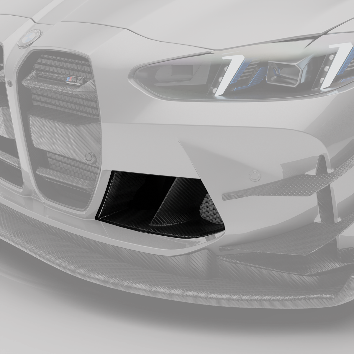 REVOZPORT BMW M4 G82 Carbon Fibre Front Bumper Inlets (2021+), image 2 - Premium Bespoke AutoWorks