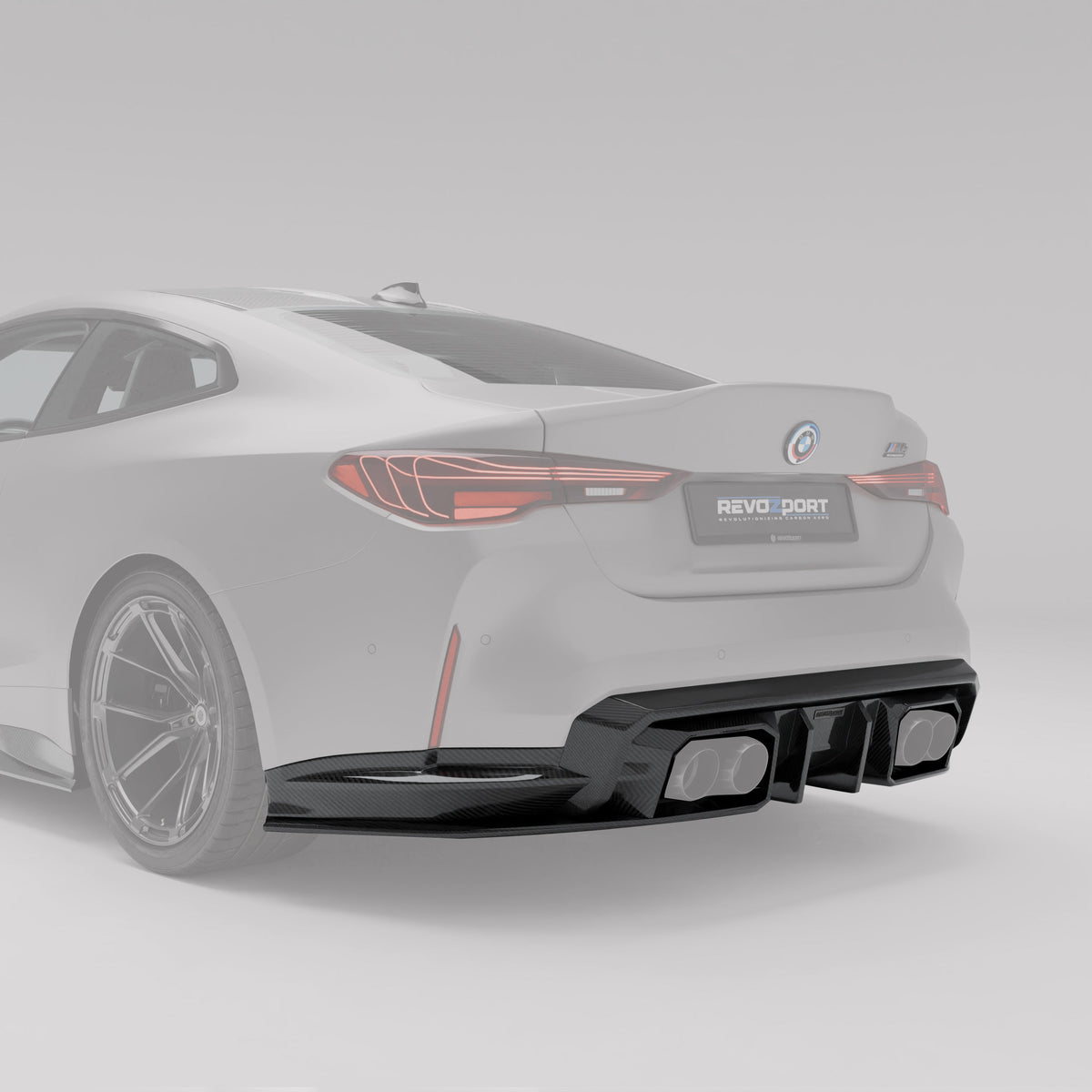 REVOZPORT BMW M4 G82 Carbon Fibre Rear Diffuser (2021+) - Premium Bespoke AutoWorks