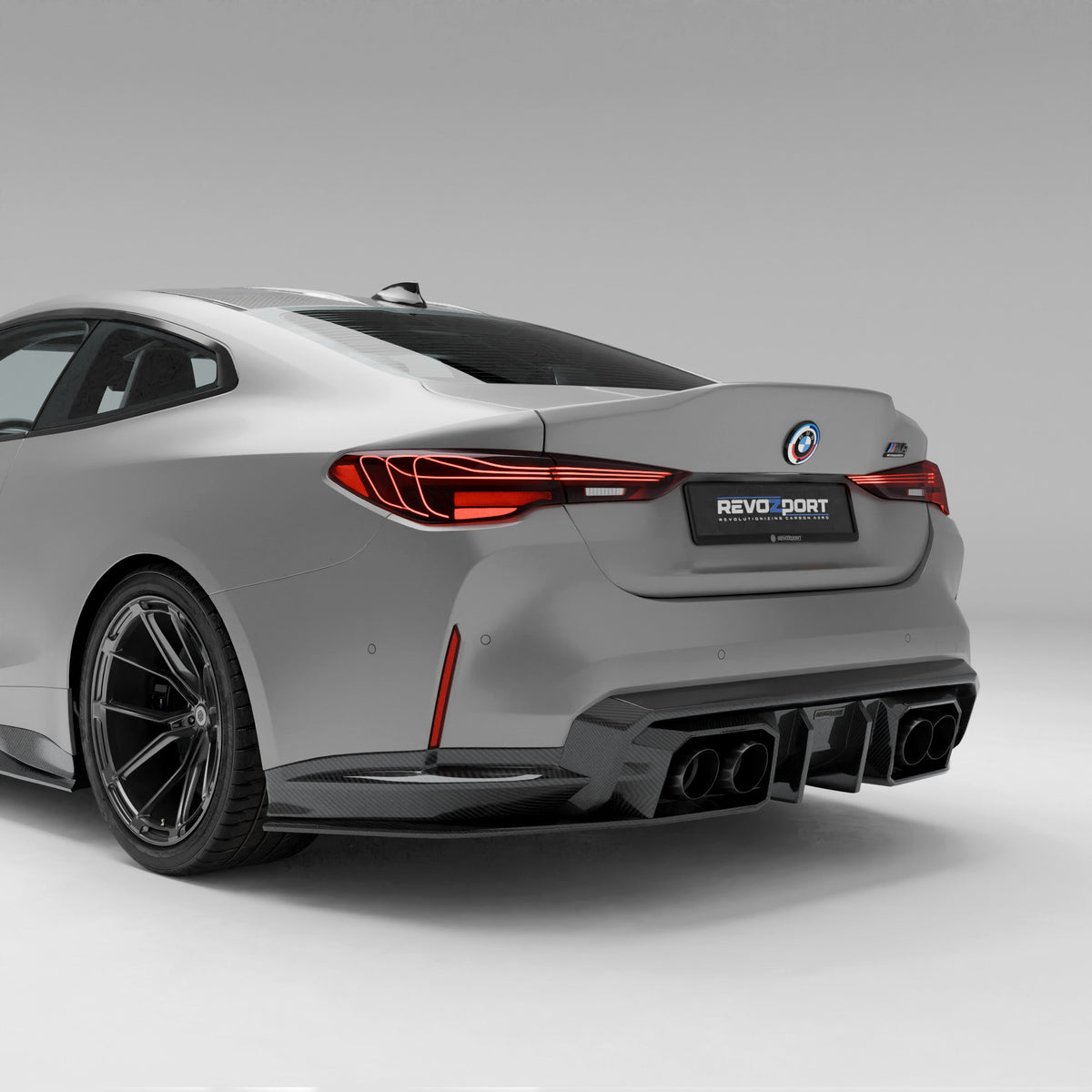 REVOZPORT BMW M4 G82 Carbon Fibre Rear Diffuser (2021+), image 2 - Premium Bespoke AutoWorks