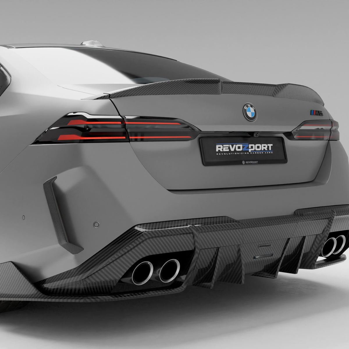 REVOZPORT BMW M5 G90 Carbon Fibre Rear Canards (2024+), image 9 - Premium Bespoke AutoWorks