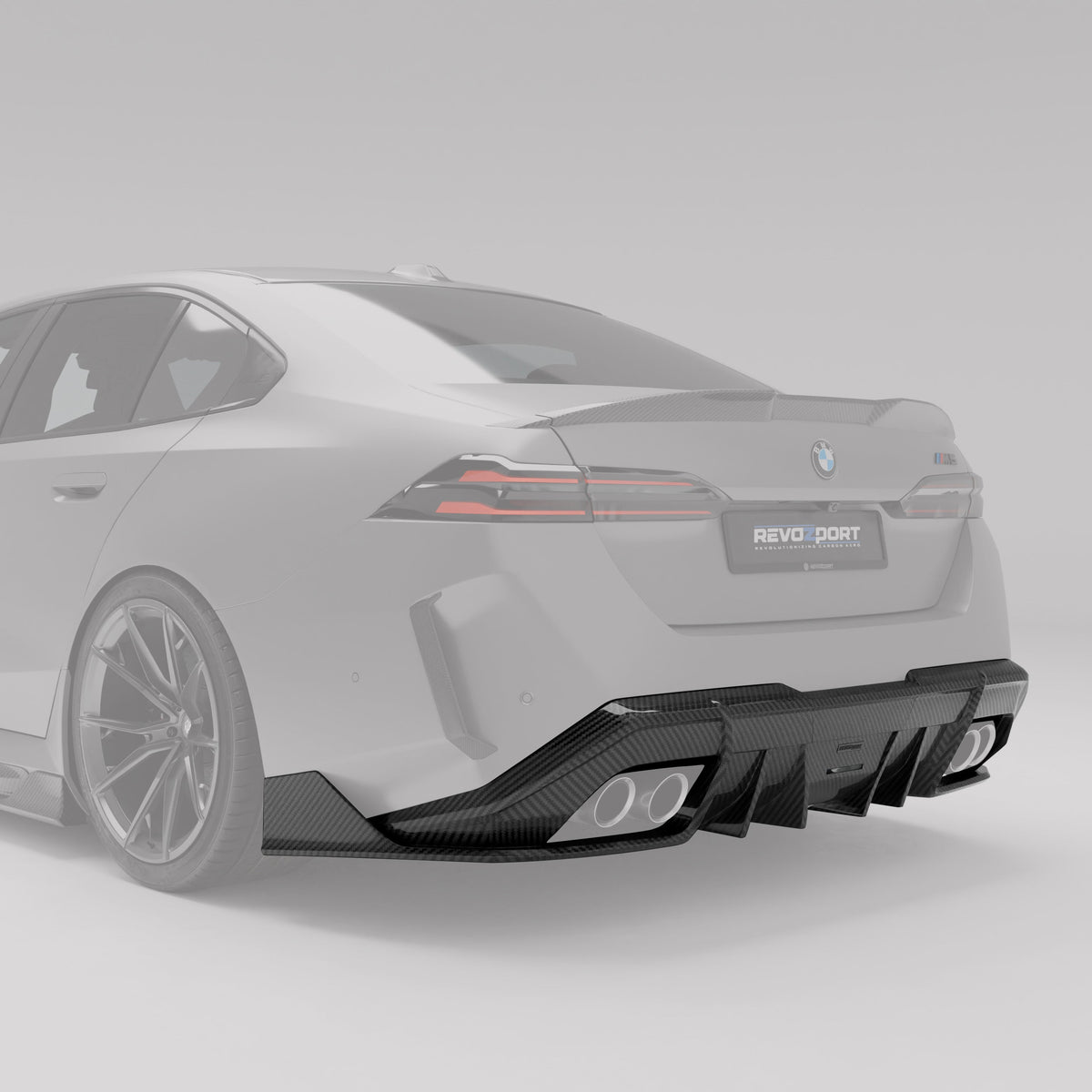 REVOZPORT BMW M5 G90 Carbon Fibre Rear Diffuser (2024+) - Premium Bespoke AutoWorks