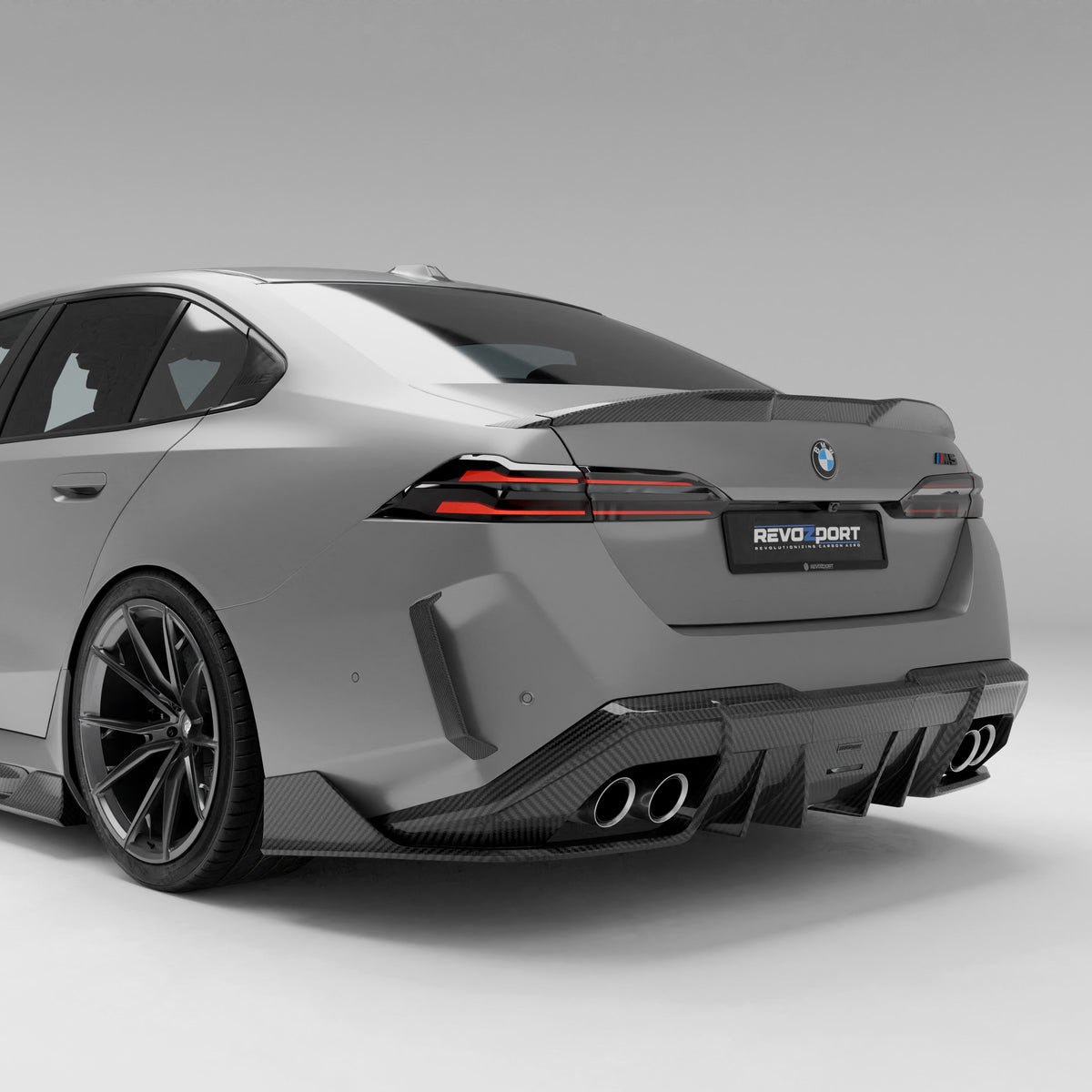 REVOZPORT BMW M5 G90 Carbon Fibre Rear Diffuser (2024+), image 2 - Premium Bespoke AutoWorks