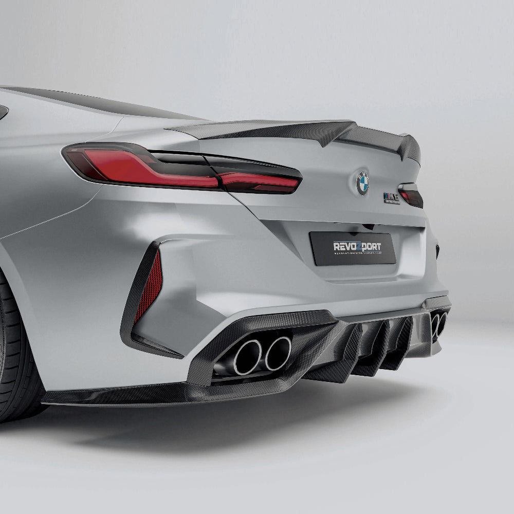 REVOZPORT BMW M8 F91 & F92 Carbon Fibre Rear Diffuser (2019+), image 2 - Premium Bespoke AutoWorks