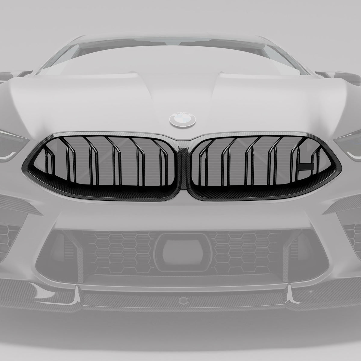 REVOZPORT BMW M8 F91, F92 & F93 Carbon Fibre Front Grille (2019+) - Premium Bespoke AutoWorks