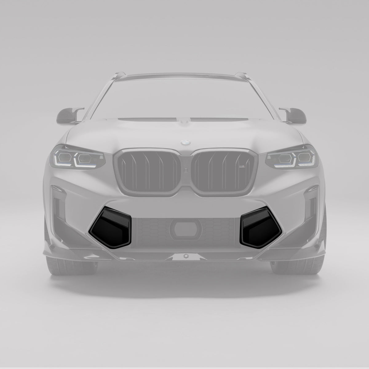 REVOZPORT BMW X3M F97 LCI Carbon Fibre Front Bumper Vents (2021-2024) - Premium Bespoke AutoWorks