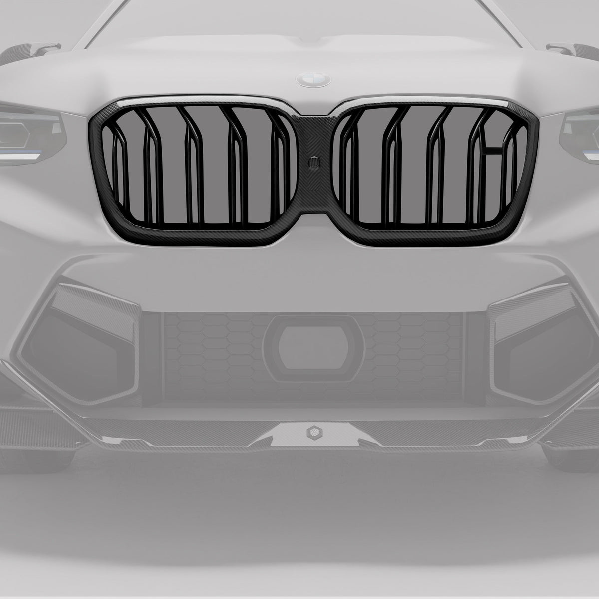 REVOZPORT BMW X3M F97 LCI Carbon Fibre Grille (2021-2024) - Premium Bespoke AutoWorks