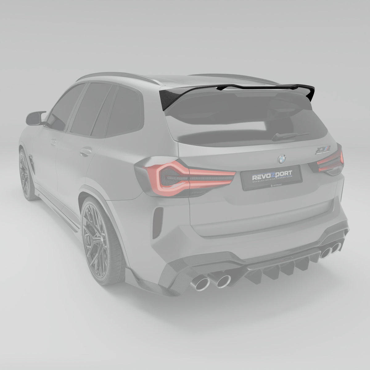 REVOZPORT BMW X3M F97 LCI Carbon Fibre Roof Spoiler (2021-2024) - Premium Bespoke AutoWorks