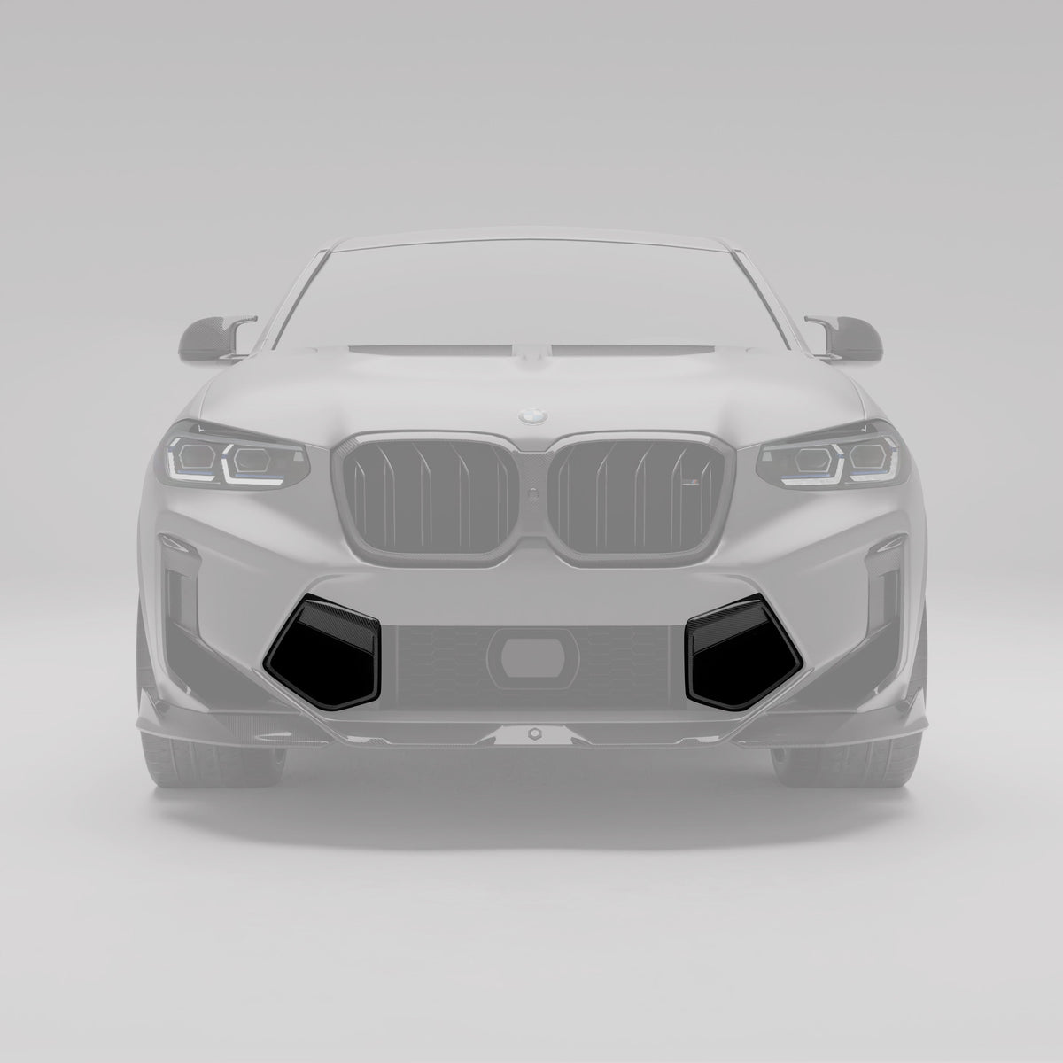 REVOZPORT BMW X4M F98 LCI Carbon Fibre Front Bumper Vents (2021-2025) - Premium Bespoke AutoWorks