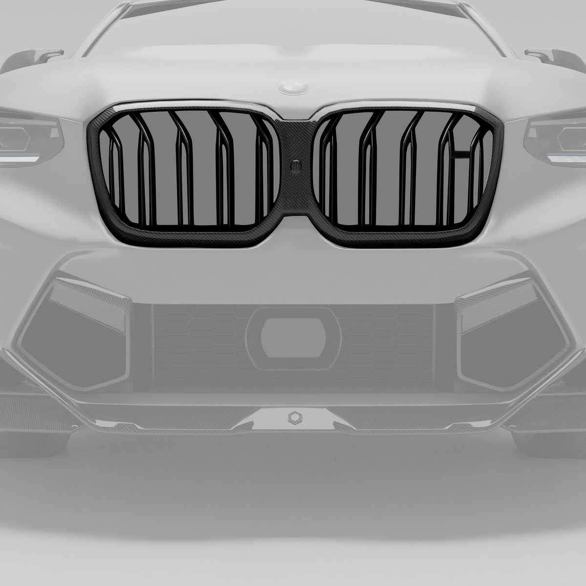 REVOZPORT BMW X4M F98 LCI Carbon Fibre Grille (2021-2025) - Premium Bespoke AutoWorks