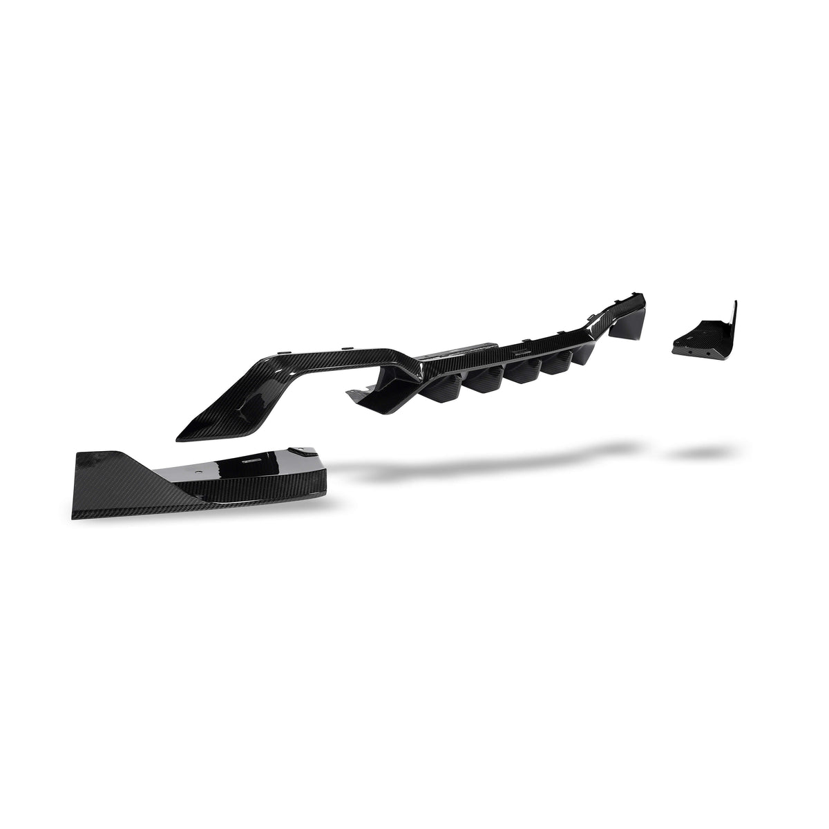 REVOZPORT BMW X4M F98 LCI Carbon Fibre Rear Diffuser (2021-2025), image 3 - Premium Bespoke AutoWorks