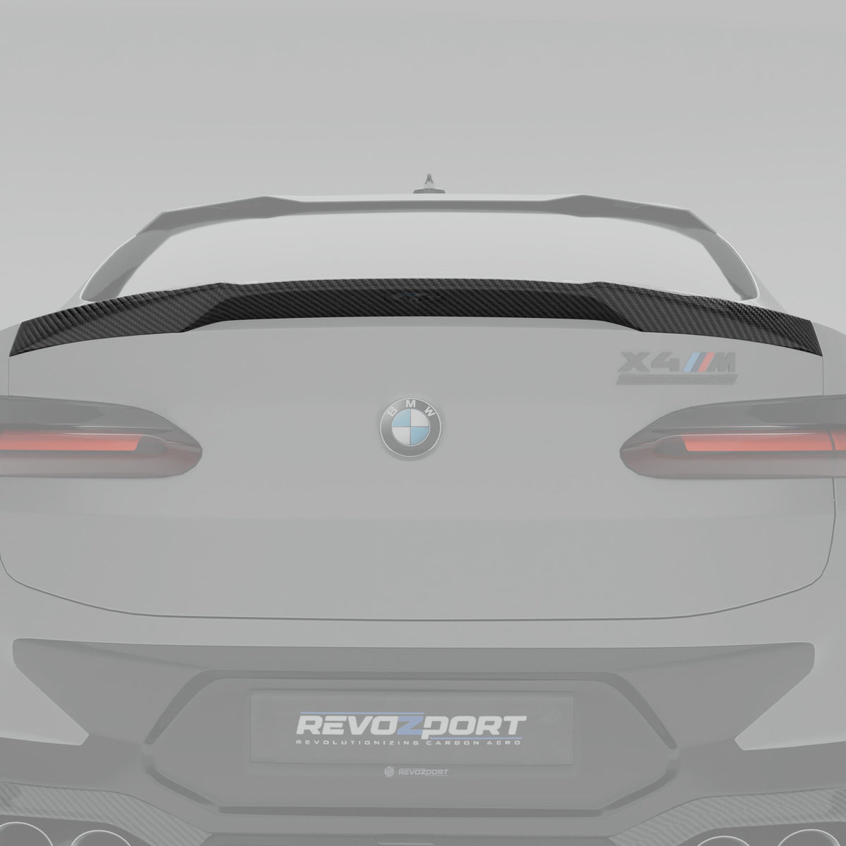 REVOZPORT BMW X4M F98 LCI Carbon Fibre Rear Spoiler (2021-2025) - Premium Bespoke AutoWorks