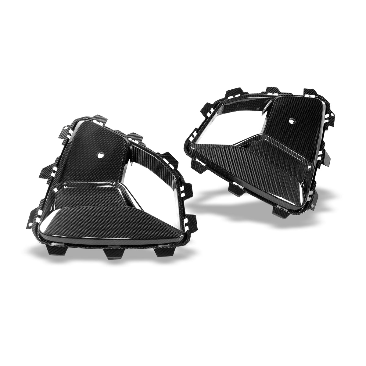 REVOZPORT BMW X5M F95 LCI Carbon Fibre Front Bumper Air Vents (2023+), image 3 - Premium Bespoke AutoWorks