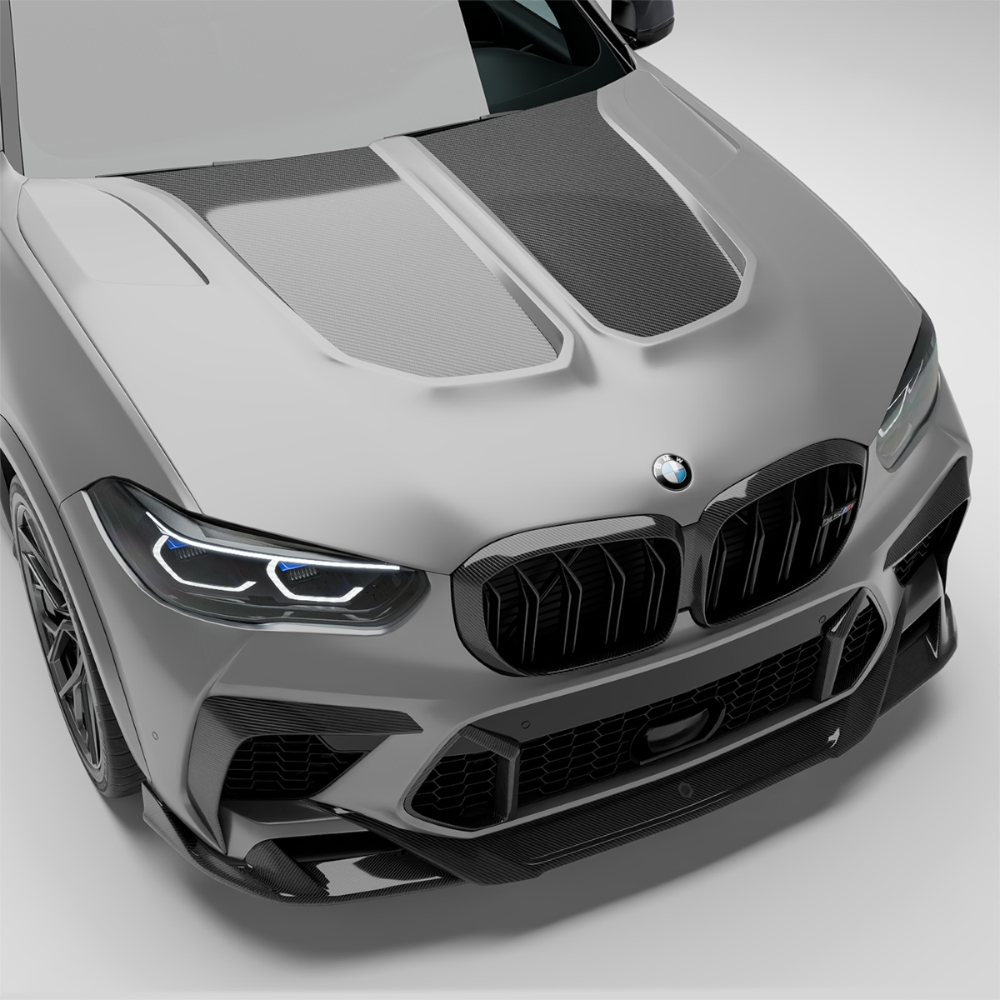REVOZPORT BMW X5M F95 Pre-LCI Carbon Fibre Bonnet (2020-2023), image 2 - Premium Bespoke AutoWorks