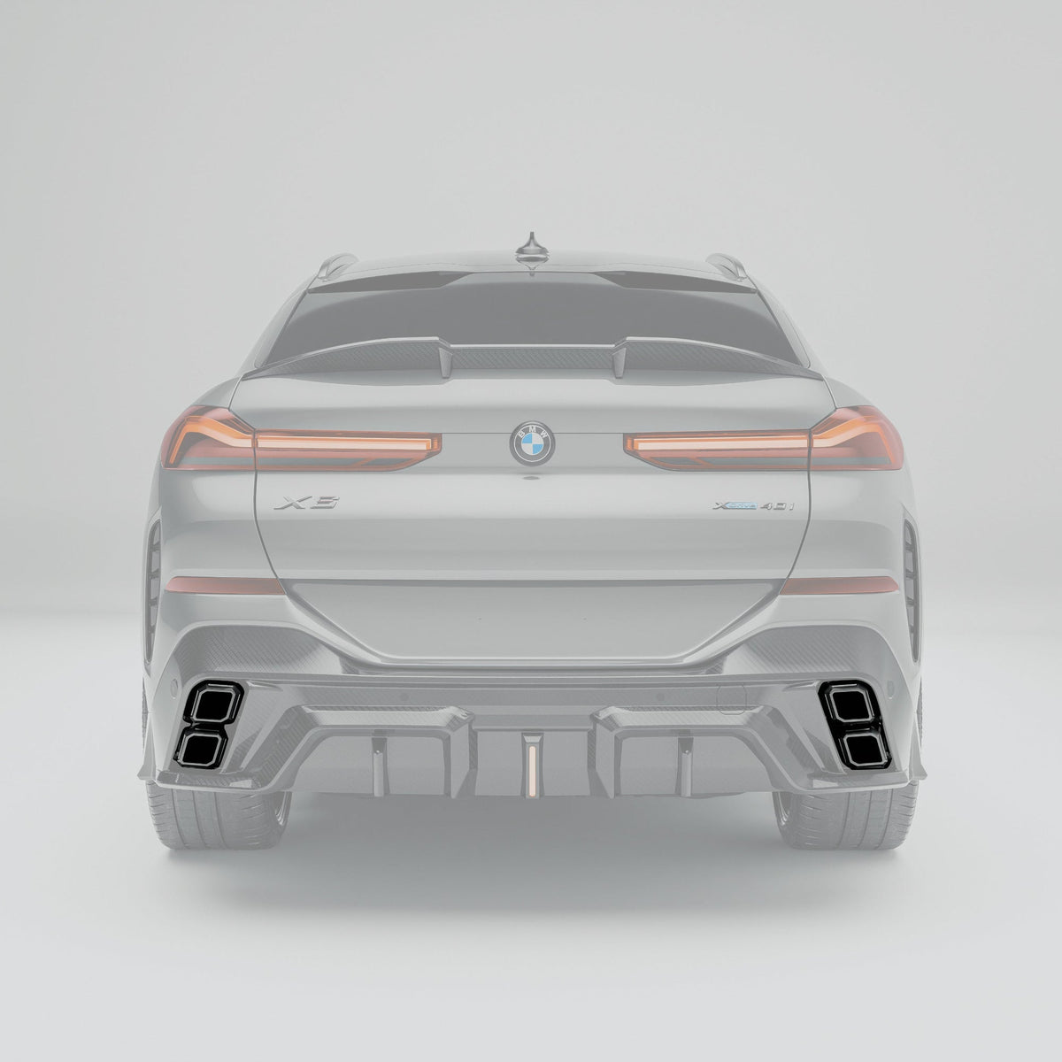 REVOZPORT BMW X6 G06 LCI 3D-Printed Alloy Exhaust Tips (2023+) - Premium Bespoke AutoWorks
