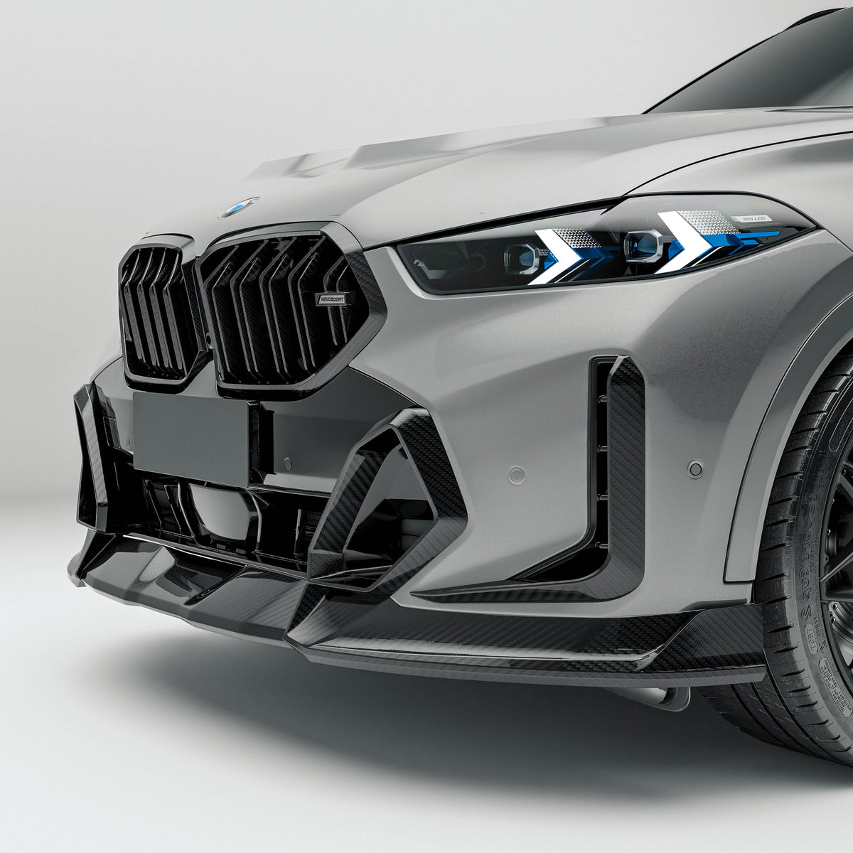 REVOZPORT BMW X6 G06 LCI Carbon Fibre Front Canards (2023+), image 2 - Premium Bespoke AutoWorks