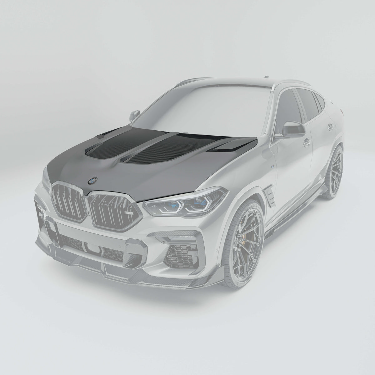 REVOZPORT BMW X6 G06 Pre-LCI Carbon Fibre Bonnet (2019-2023) - Premium Bespoke AutoWorks