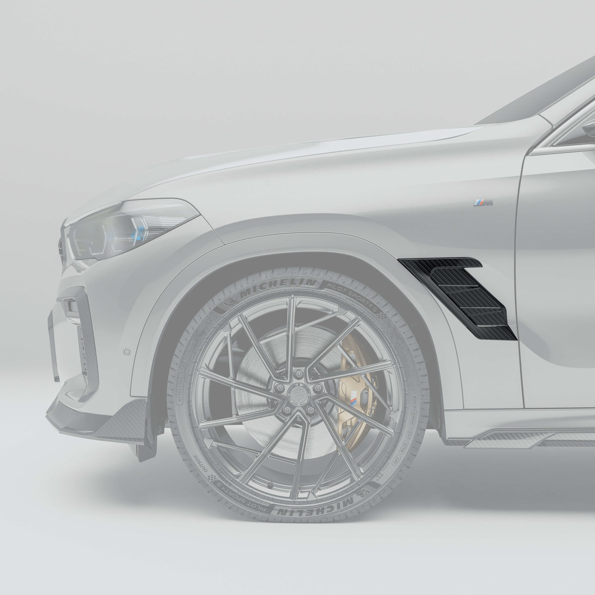 REVOZPORT BMW X6 G06 Pre-LCI Carbon Fibre Side Fender Vents (2019-2023) - Premium Bespoke AutoWorks