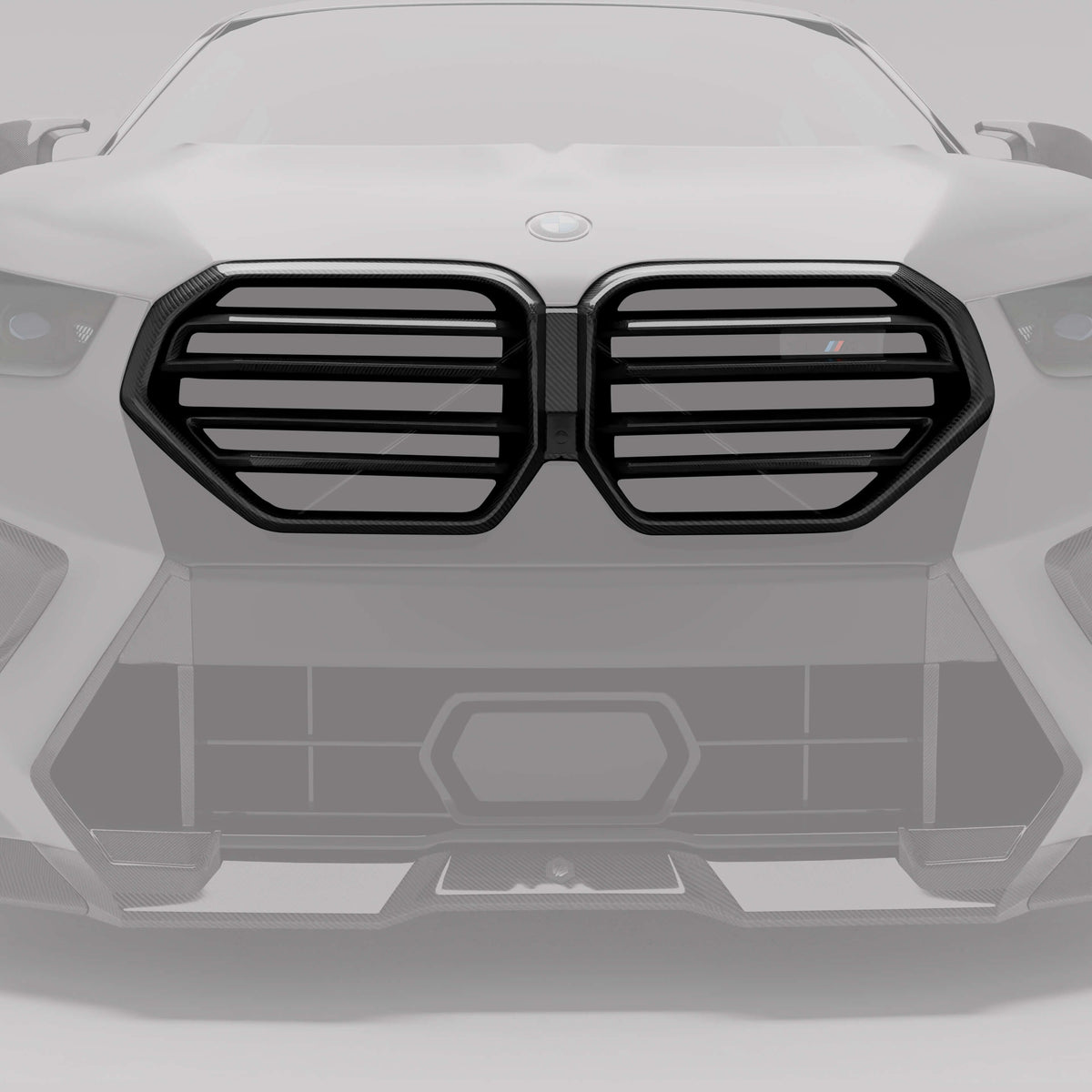 REVOZPORT BMW X6M F96 LCI Carbon Fibre Front Grille (2023+) - Premium Bespoke AutoWorks